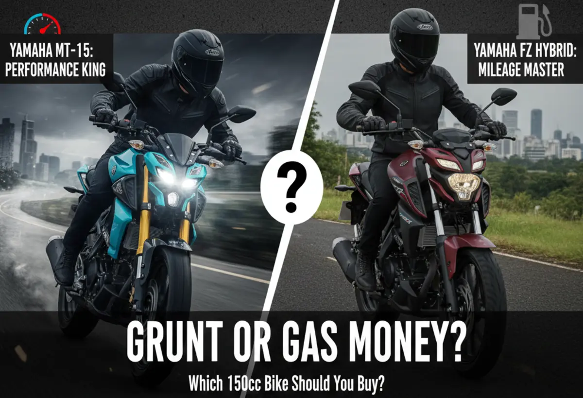 Yamaha mt-15 vs FZ Hybrid comparison