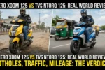 Motorcycle comparison in urban setting: xoom 125 vs ntorq 125