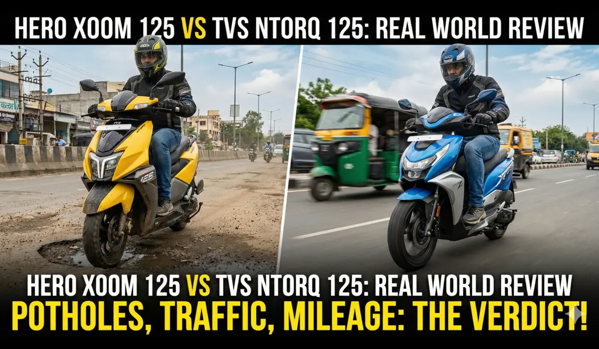 Motorcycle comparison in urban setting: xoom 125 vs ntorq 125